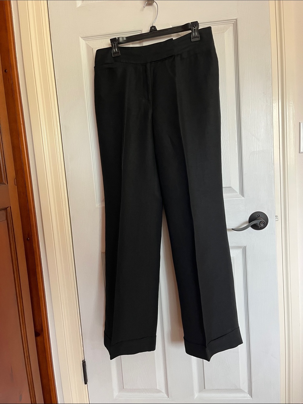 Ann Taylor Black Straight-Leg Dress Pants